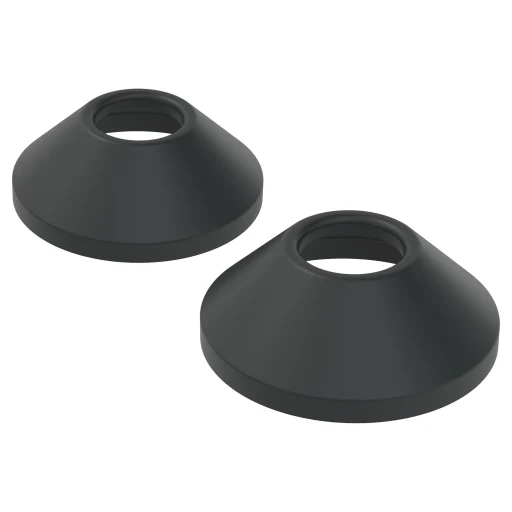Oras dekselhetter, 3/4" gjenge, Ø70 mm, 1 par, matt sort