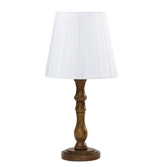 Elin table lamp (brown stain) (hvid)