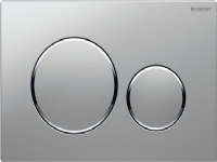Geberit Sigma 20 betjeningsplade i mat krom/krom