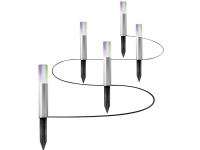 LEDVANCE SMART+ GARDENPOLE MULTICOLOR RGBW WIFI 4058075478213 LED-havelampe LED (RGB) 5.7 W Sølv