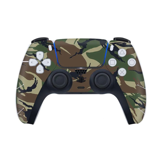 Beskyttelsesfilm til PS5 Controller, Camouflage - Grøn/Brun