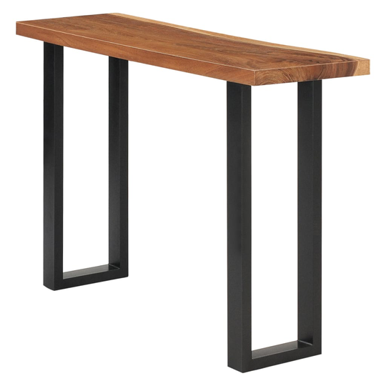 vidaXL konsolbord i massivt suartræ 110 x 35 x 75 cm