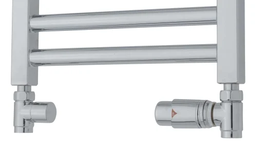 Ventilsett m/returtermostat rett, krom