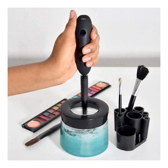 Elektrisk Make-up Børsterenser - Sort