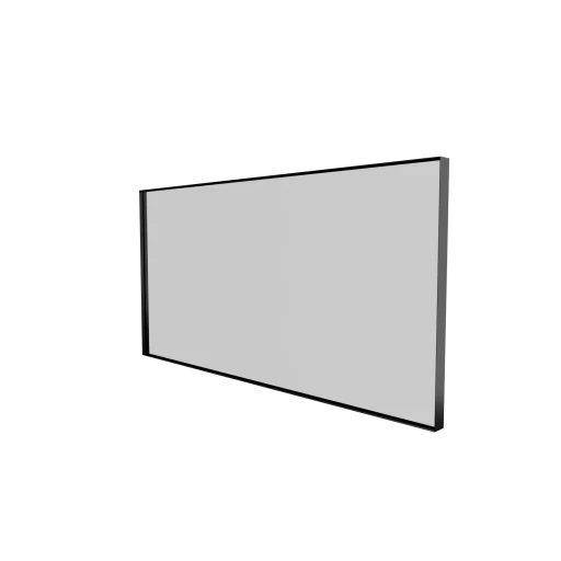 Sanibell Basicline speil 120x60 cm m/sort aluramme