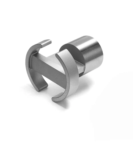 D line knagg Ø 52 mm, børstet stål