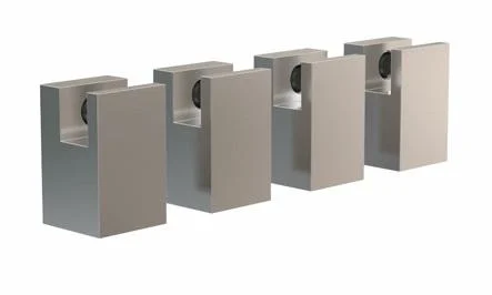 Frost Quadra Speilholder 22 mm, Rustfritt stål - 4 stk.