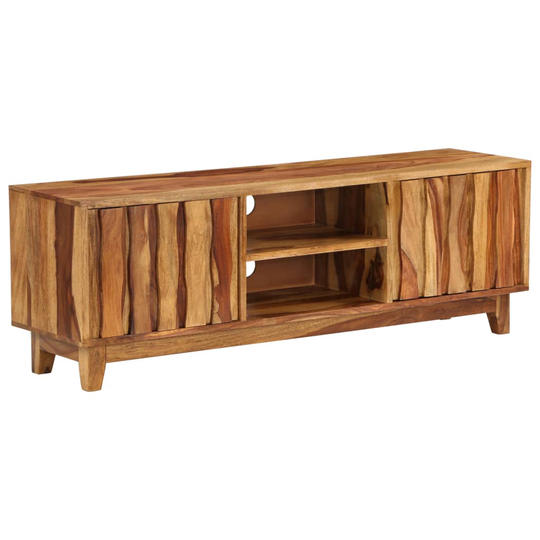 vidaXL tv-skab massivt sheeshamtræ 118 x 30 x 40 cm