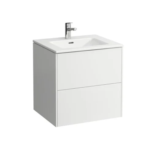 Laufen Base møbelpakke 60x50 cm m/skuffer & PRO S slim håndvask, Hvit