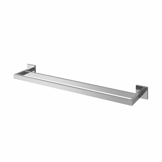 Vikingbad Luna Rett Dobbel Håndklestang B65cm Krom
