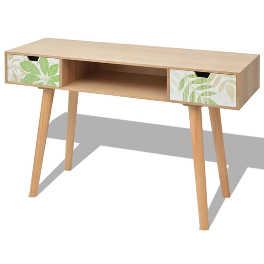vidaXL konsolbord MDF 120x40x78 cm brun