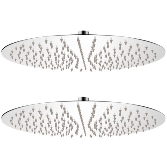 vidaXL brusehoveder rainshower-funktion 2 stk. rustfrit stål Ø 40 cm