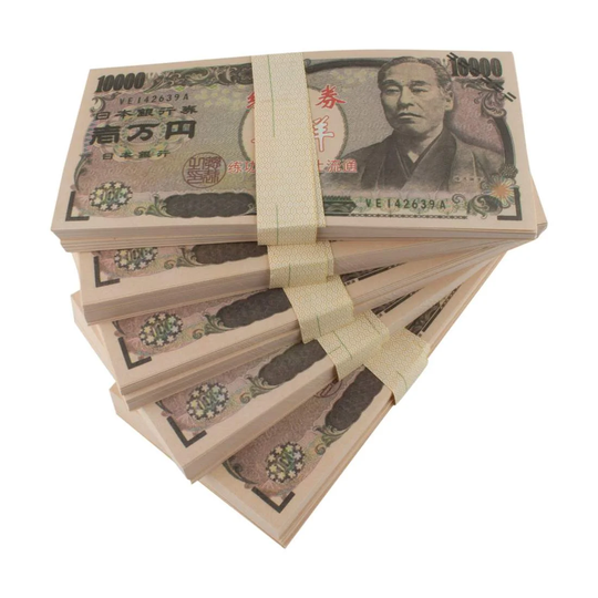 Legetøjspenge - 10 000 Japanske yen (100 sedler)