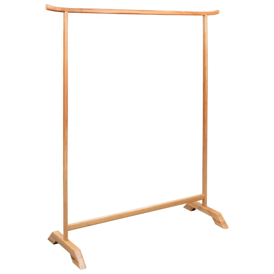 vidaXL tøjstativ 125 x 175 cm massivt egetræ