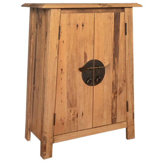 vidaXL sideskab til badeværelset i massivt, genanvendt fyrretræ 59 x 32 x 80 cm