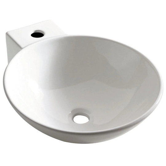 Bathco Bayona Bolleservant B42xd50,5cm - Porselen Hvit
