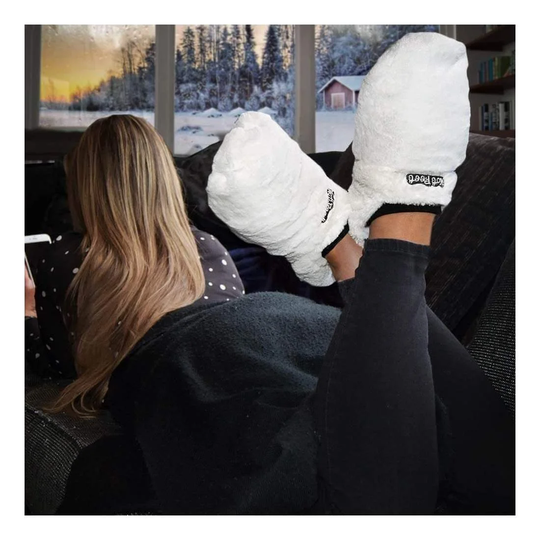 Hot Feet, Varme Hjemmesko - Hvid