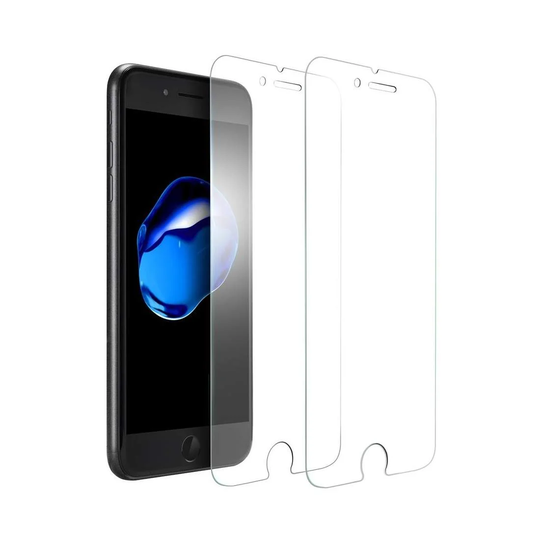 2x iPhone 7/8 Skærmbeskytter - Hærdet glas