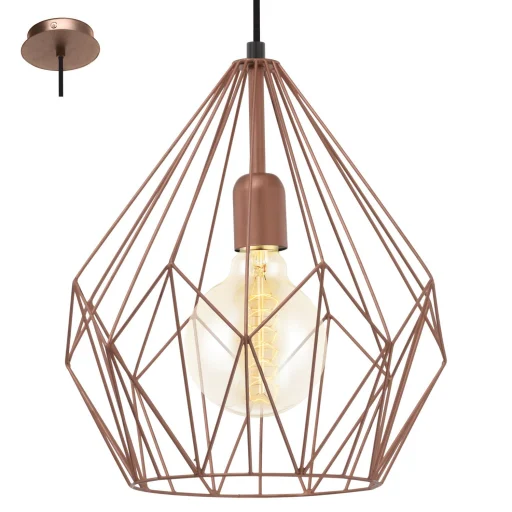 Eglo Vintage Carlton pendel, Kobber