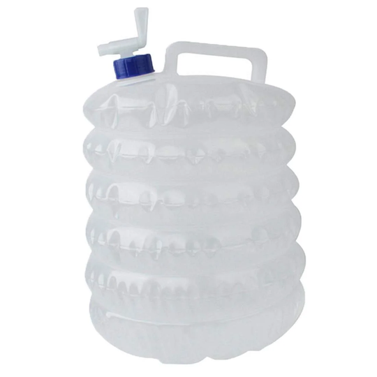 Vandbeholder med hane, sammenklappelig - 10 L