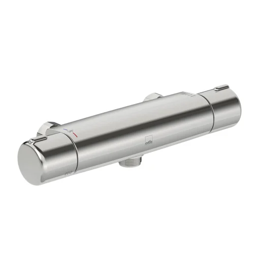 Oras Nova Dusjbatteri m/Termostat & 3/4" utgang, Krom - Omvendt rørføring