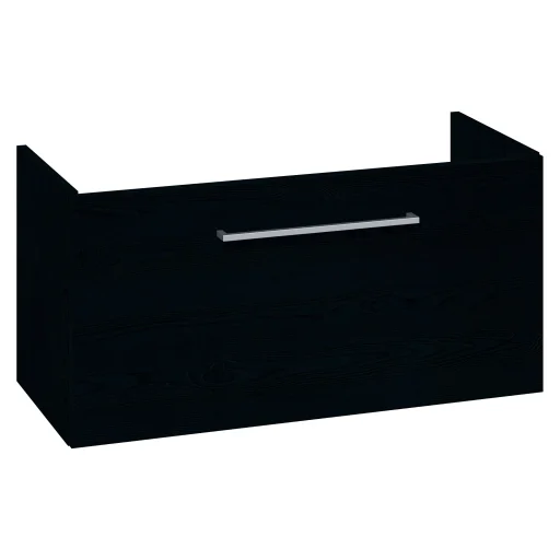 Dansani Mido+ servantskap med 1 skuff, bredde: 80 cm, sort struktur