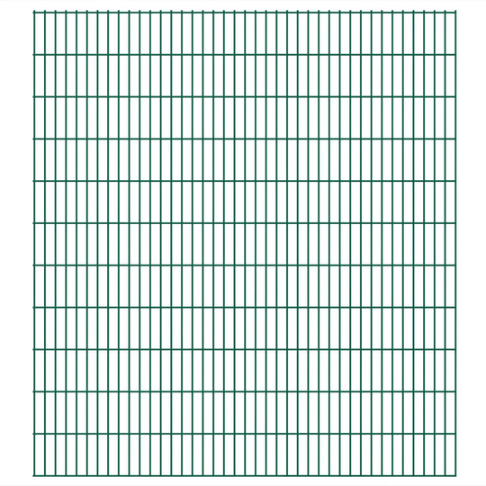 vidaXL havehegnspaneler 2D 2,008x2,23 m 14 m (total længde) grøn
