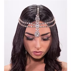 Charleston Retro / vintage De livlige 20-årene 1920-tallet Den store Gatsby Hodeplagg Beaded Cap Dame Kostume Årgang Cosplay Fritid / hverdag Hodeplagg Maskera