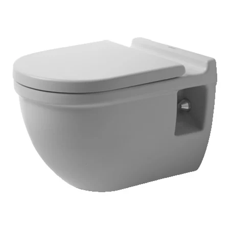 Duravit Starck 3 Comfort vegghengende toalett med HygieneGlaze, forhøyet, hvit