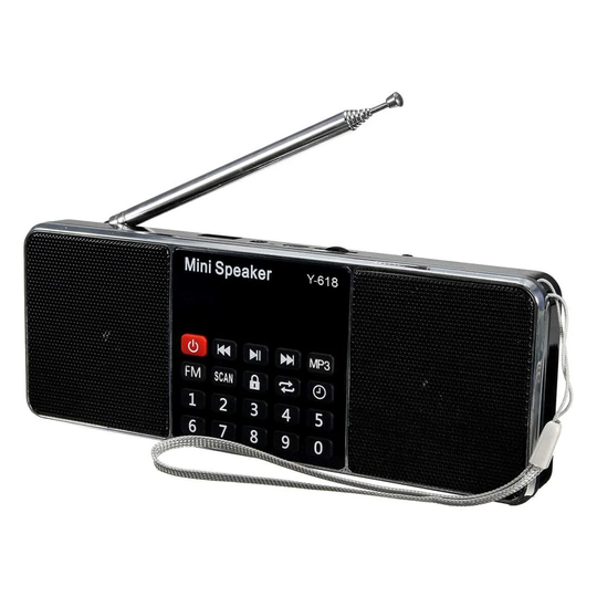 Digital Minihøjttaler med USB og FM-radio