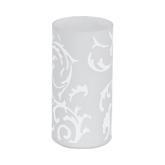 Geo pattern 20cm (hvid)