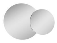 Luxor Ø60-80CM Twin - Luxor Ø60-80 Twin LED Spejl, m/ Anti Dug, 230V Net
