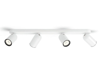 Philips myLiving Spot, Overflade spotlys, GU10, 4 pære(r ), LED, 220-240 V, Hvid