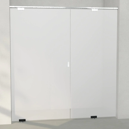 INR Iconic Nordic Rooms Dusjnisje Epic 4 Måltilpasset Krom / - Venstre Opal Frostet Glass