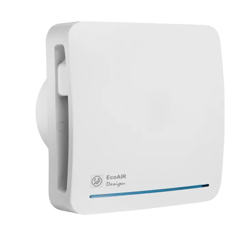 Thermex Ecoair Ventilator med hygrostat, timer & snoravbryter Ø100 mm, Hvit