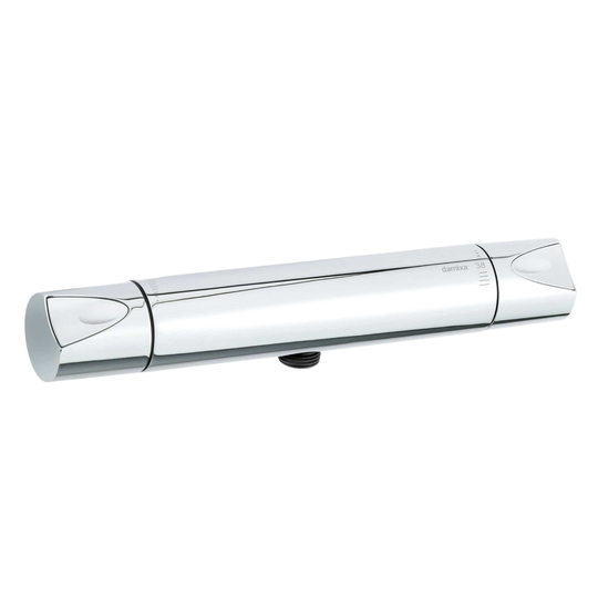 Damixa Clover Dusjbatteri Krom