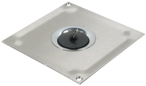 Blücher Blindplate m/Bunnventil 140x140 mm