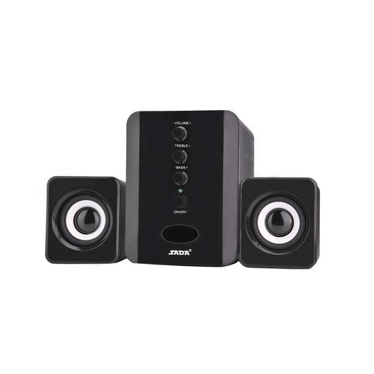 SADA D-202 Stereohøjtalere med Subwoofer, Sort