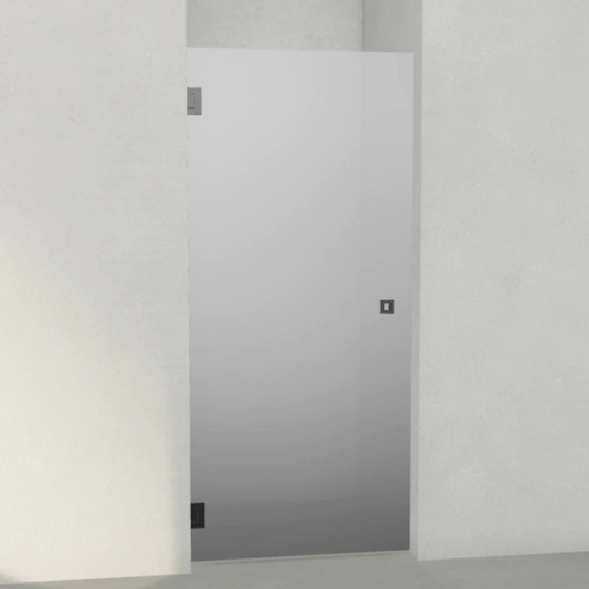 INR Iconic Nordic Rooms Dusjnisje ARC 2 Måltilpasset Svart Matt / Dark Frostet Glass
