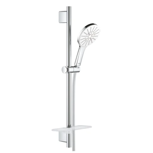 Grohe Rainshower SmartActive 130 dusjstangsett m/EcoJoy, krom/white moon