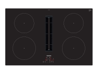 Siemens iQ300 EH811BE15E - Induktions kogeplade - 4 plader - Niche - bredde: 75 cm - dybde: 49 cm - Klasse B - sort - rammeløs med downdraft-udstødning (ekstraktion og recirkulation med ekstra ekstraktion og recurkulationssæt)