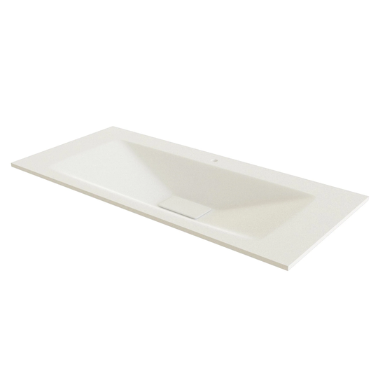 Linn Bad Vale Møbelservant Glass Hvit Matt / 100cm Senter
