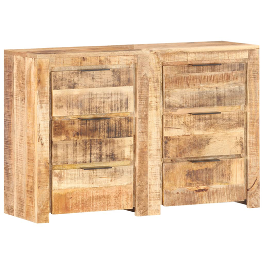 vidaXL skuffeskab 118x33x75 cm massivt mangotræ