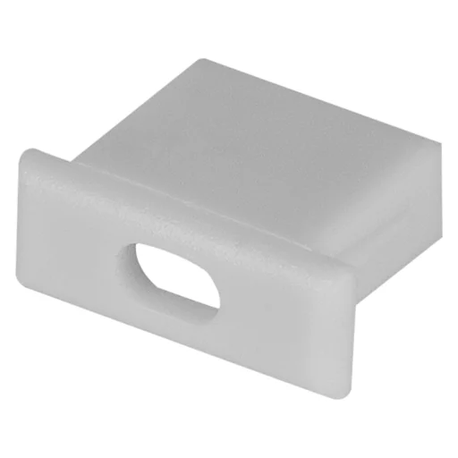 Endestykke for flat profil 2, med hull (2 stk.)