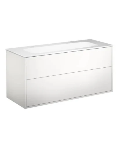 Gustavsberg Artic møbelpakke, 120x46,5 cm, hvit/hvit