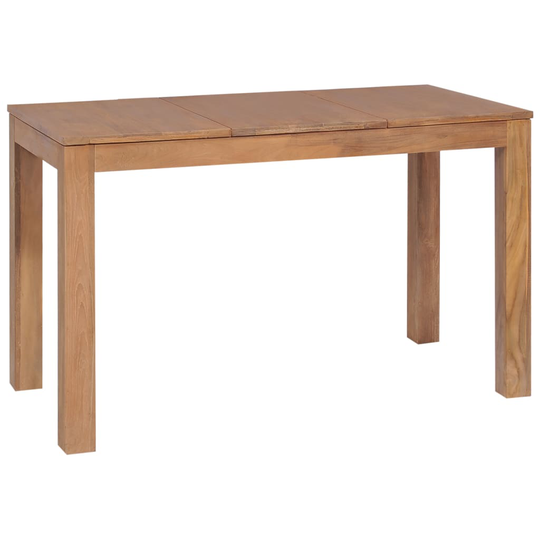vidaXL spisebord 120x60x76 cm massivt teaktræ naturlig finish