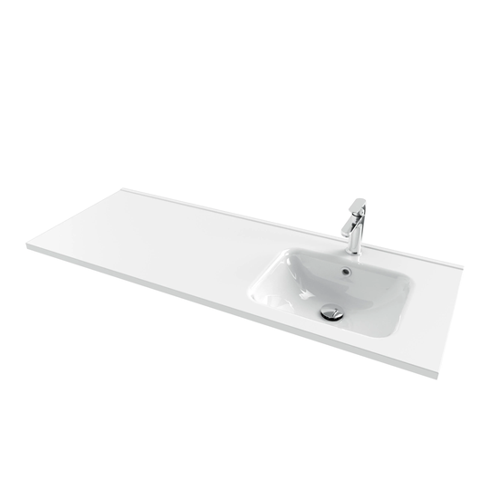 Vikingbad INA D46 Thin Møbelservant B60-180cm - H2cm Hvit / 120cm Høyre
