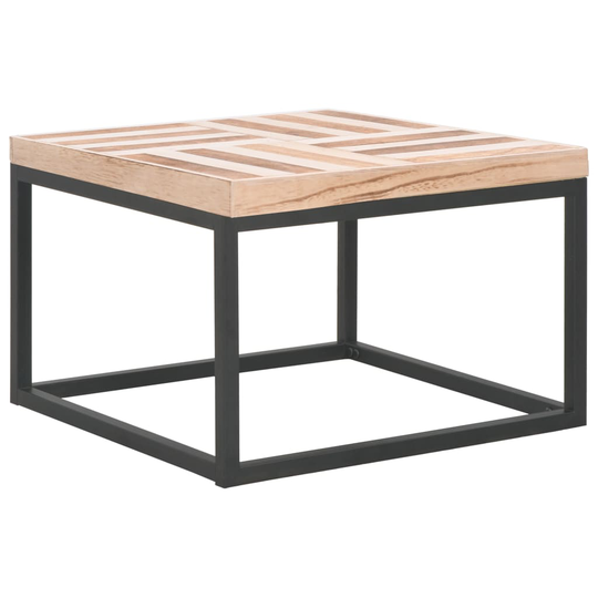 vidaXL sofabord 50 x 50 x 33,5 cm massivt træ
