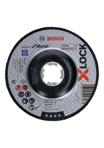 Bosch X-LOCK kutteskive, 125 mm, krympet