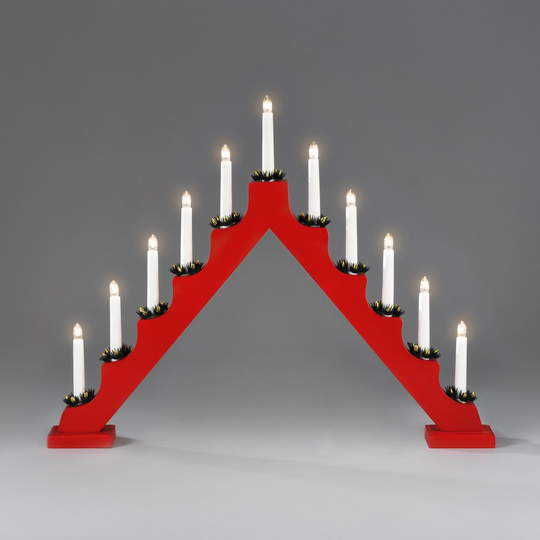 Candlestick 11L wood (RØD)